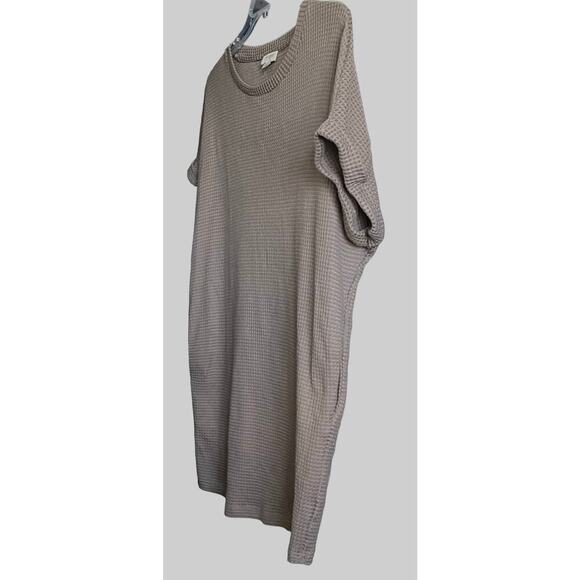 UMGEE USA KNEE LGTH SHORT DOLMAN SLV SWEATER DRESS, WOMENS, S, GREY, A-LINE - Picture 3 of 10